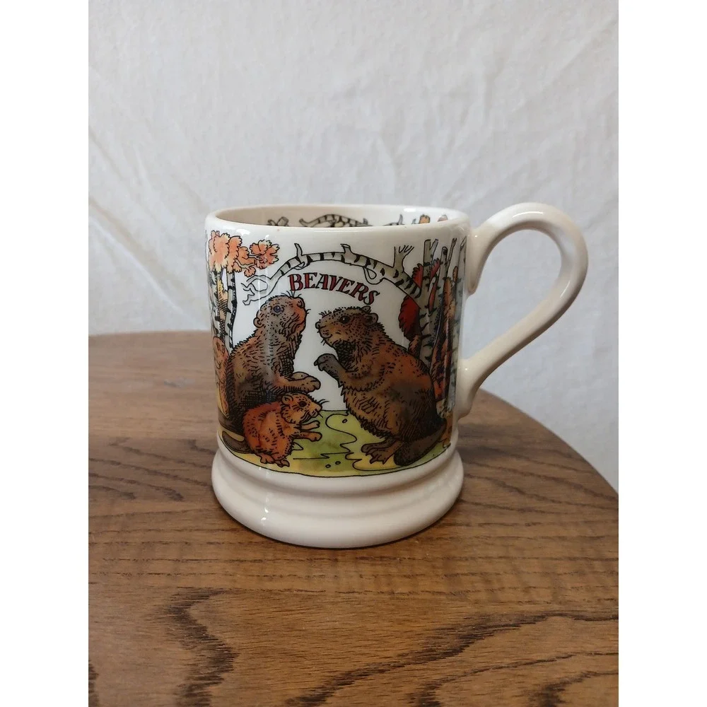 Emma bridgewater in the woods 1/2 pint mug stoke on Trent England coffee tea mug